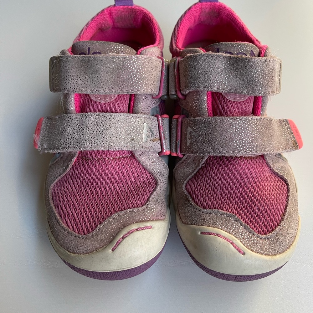Plae 10 Toddler Shoes Girls Pink Velcro